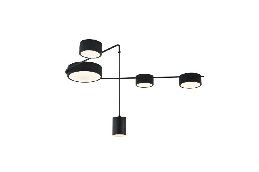 Потолочный светильник Indigo Modulo 14028/5С Black V000161L