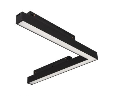 Трековый магнитный светильник Arlight MAG-ORIENT-FLAT-ANGLE-L295-18W Day4000 (BK, 100 deg, 48V) (IP20 Металл) 058209