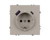 Розетка зк со шторками с USB тип А+С софт-тач кашемир Arlight SCT-MUAC-SFPL-CA (250V, 16A) 059444(1)