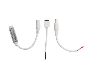 Мини-контроллер RGB Apeyron 12/24В 72/144Вт 3 канала*2 А RF пульт 04-18