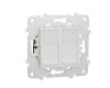 Розетка компьютерная RJ45X2 Schneider Electric Unica New Cat. 5e UTP NU542018