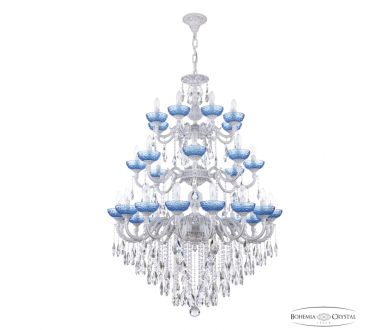 Подвесная люстра Bohemia Ivele Crystal AL78101/16+8+8/300/3d B WMN P Aquamarine/M-1F