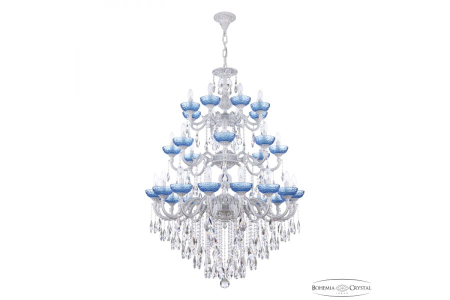 Подвесная люстра Bohemia Ivele Crystal AL78101/16+8+8/300/3d B WMN P Aquamarine/M-1F