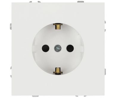 Розетка Эра Galaxy 15-2101-08 c заземлением 2P+E Schuko 16А-250В IP20 белый матовый Б0070633