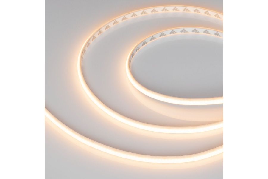 Светодиодная лента герметичная Arlight MICROLED-PW-M288-10mm 24V Warm2700 (12 W/m, IP66, 2216, 5m) 046753