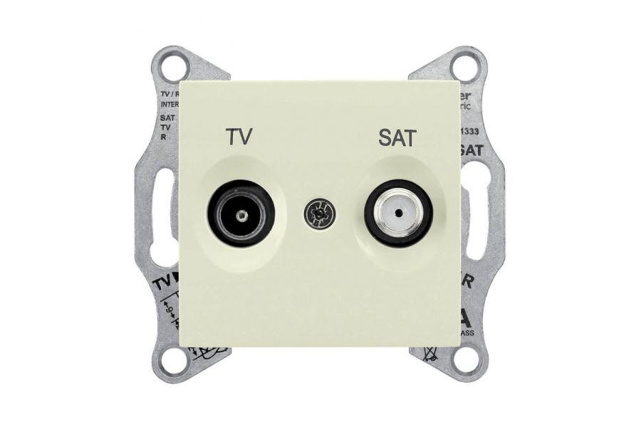 Розетка TV/SAT проходная Schneider Electric Sedna 8dB SDN3401247