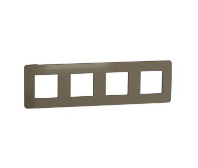 Рамка 4-постовая Schneider Electric Unica New NU280852