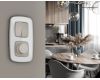 Комплект механизма 2-клавишного перекрестного выключателя Ambrella Volt 10A-250V OMEGA MO363030 Серо-бежевый матовый QUANT (OP3630, VM125)