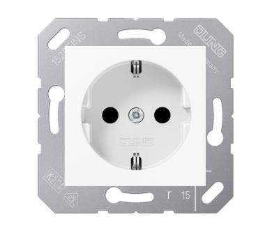 Купить Розетка Schuko с защитой от детей Jung CD5120BFKIWW Розетка Schuko с защитой от детей Jung CD5120BFKIWW