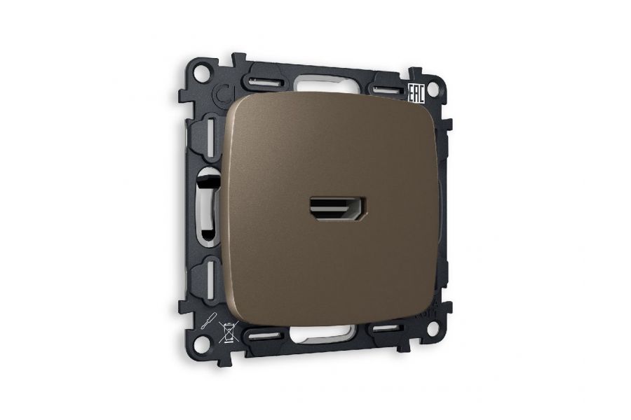 Комплект механизма розетки HDMI 2.0 40V/500mA 2.0GHz 5-18Gbit/s Ambrella Volt Omega MO644010