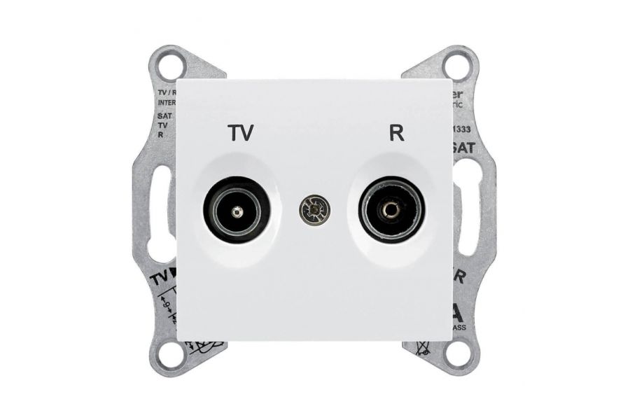 Розетка TV/R проходная Schneider Electric Sedna 4dB SDN3301821