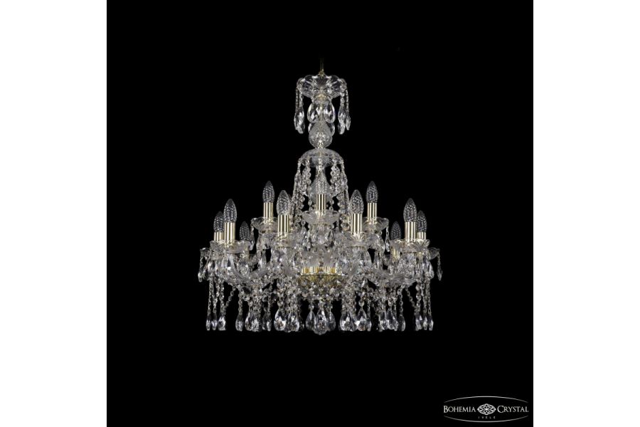 Подвесная люстра Bohemia Ivele Crystal 1413/10+5/220/XL-74 G