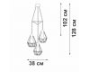 Подвесная люстра Vitaluce V28030-1/3S