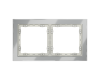 Рамка на 2 поста Voltum S70 VLS110205 (сталь, стекло)