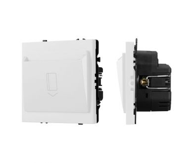 Выключатель карточный магнитный софт-тач белый кварц Arlight SWT-CRD-SFPL-WH (250V, 25A) 064817