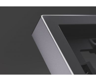 Рамка металлическая на 3 поста S70 Metal (антрацит) Voltum VLSM120312