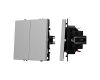 Механизм выключателя двухклавишный проходной Arlight SWT-NOBE-MKP2-SFPL-IS (230V, 10A) 059423
