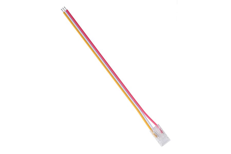 Коннектор прокалывающий 3 pin для подключения CCT LED ленты 8мм, тип COB длина провода 150мм Apeyron 09-116