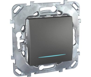 Переключатель одноклавишный с подсветкой Schneider Electric Unica MGU5.205.12NZD