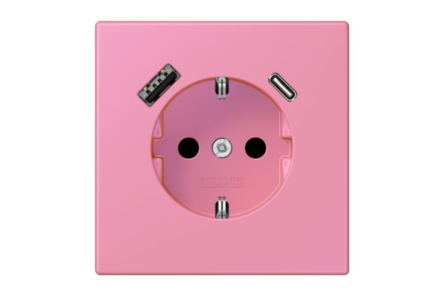 Розетка 2K+З USB Typ AC Jung LC1520-15CA246