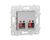 Аудиорозетка двойная Schneider Electric Unica New NU548930