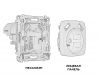Комплект механизма розетки 2USB A+A 18W (быстрая зарядка) с/з Ambrella Volt Omega MO609010
