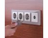 Рамка на 4 поста Werkel Favorit дымчатый W0041117 4690389160042