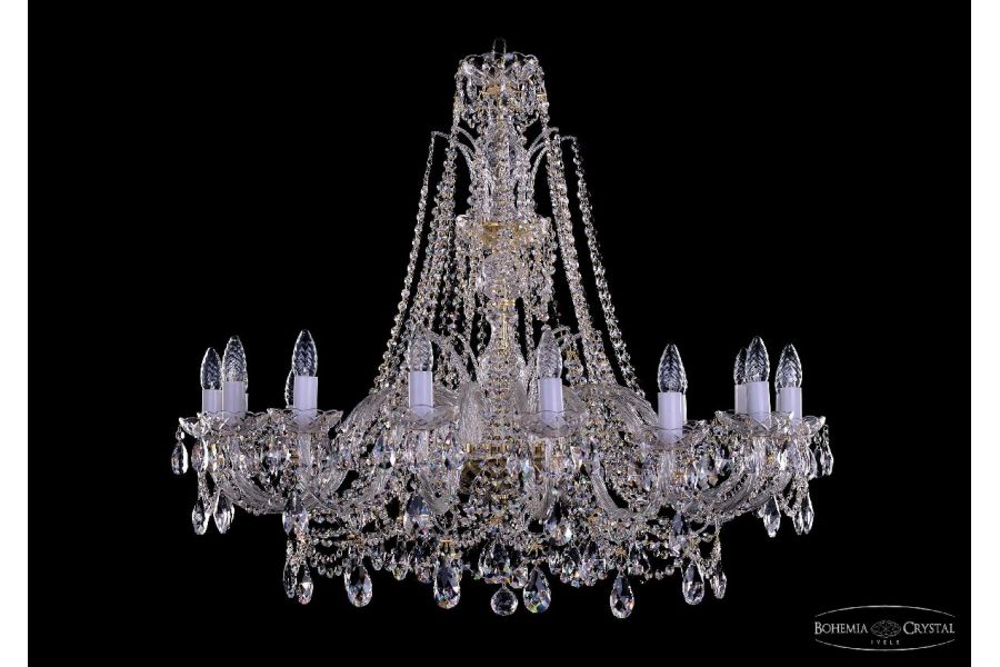 Подвесная люстра Bohemia Ivele Crystal 1411/16/360/XL-87 G