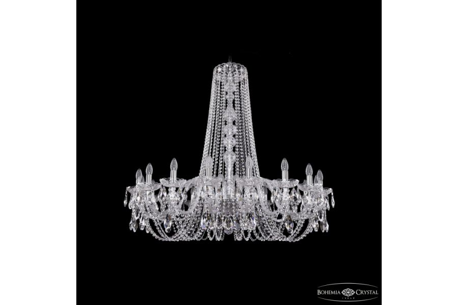 Подвесная люстра Bohemia Ivele Crystal 1402/18/400/h-105 Ni
