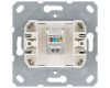 Интернет-розетка RJ45 с накладкой, цвет Тауп Jasmart G6105T