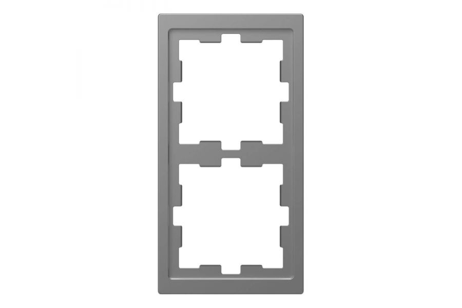 Рамка 2-постовая Schneider Electric Merten D-Life MTN4020-6536