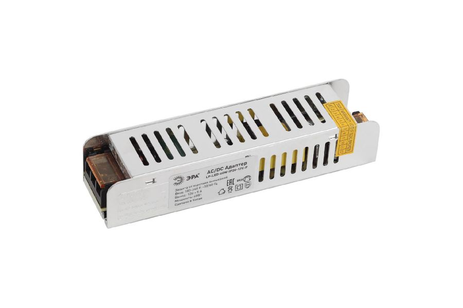 Блок питания ЭРА 24V 60W IP20 2,55A LP-LED-60W-IP20-24V-P Б0044745