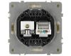 Розетка Эра Galaxy 15-3110-02 комбинированная RJ45+TV IP20 слоновая кость Б0070778
