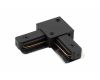 Коннектор L-образный Denkirs DK Track Black TR1102-BK