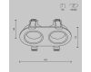 Встраиваемый светильник Maytoni Technical Share DL126-02-GU10-B