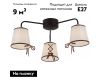 Потолочная люстра Illumico IL6103-3COU-79 CF CR Clara