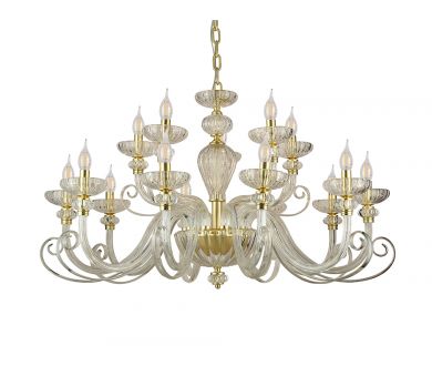 Подвесная люстра Newport 8620+5/C mat.soft gold clear М0071529