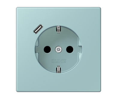Купить Розетка 2K+З USB Typ C Jung LC1520-18C214 Розетка 2K+З USB Typ C Jung LC1520-18C214