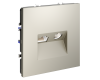 Розетка телевизионная встраиваемая Voltum S70 TV+RJ45 кат. 6, (кашемир) VLS060703