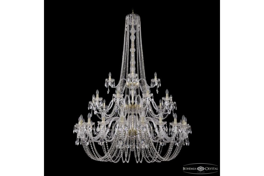 Подвесная люстра Bohemia Ivele Crystal 1402/20+10+5/530/h-206/3d G