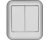 Выключатель 2-клавишный Schneider Electric Прима A56-029I-B