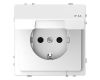 Розетка Schneider Electric Merten D-Life 16A с/з и крышкой MTN2314-6035