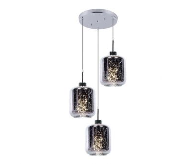 Подвесная люстра Lumina Deco Alacosmo LDP 6811-3 RD CHR