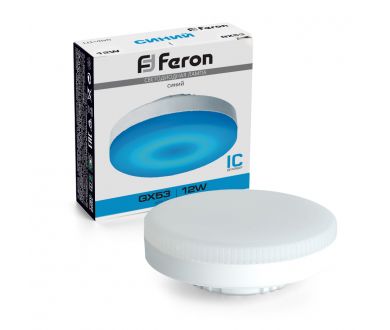 Лампа светодиодная Feron LB-455 GX53 12W синий 51019