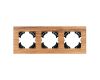 Рамка на 3 поста из натурального дерева Arlight FRM-XSILO-WD-3-SNL 051276