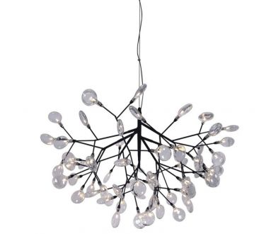 Подвесная люстра Crystal Lux Evita SP63 BLack/Transparent