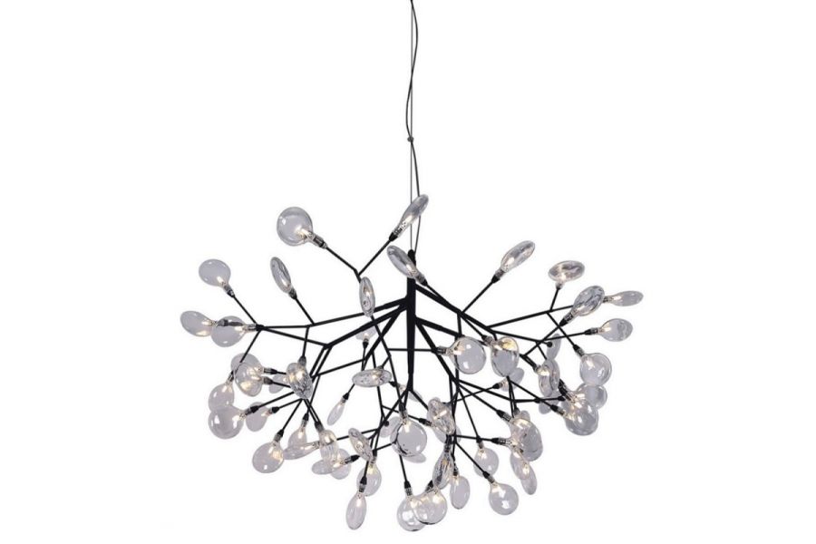 Подвесная люстра Crystal Lux Evita SP63 BLack/Transparent