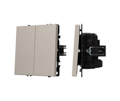 Выключатель перекрёстный 2 кл софт-тач кашемир Arlight SWT-MKX2-SFPL-CA (250V, 10A) 061791(1)