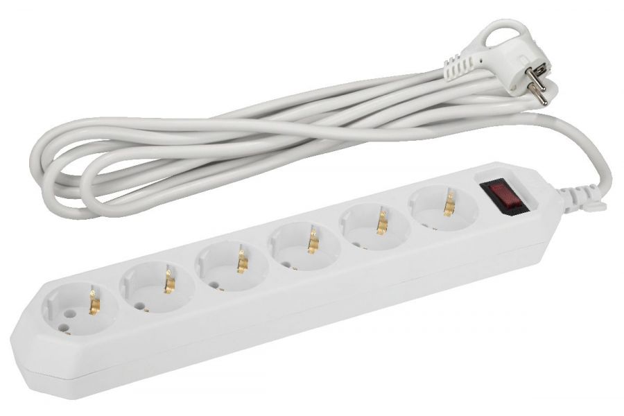 Сетевой фильтр Эра USF-6es-1,5m-W-BOX Б0037260