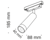 Трековый светильник Maytoni Track lamps TR019-2-7W4K-B